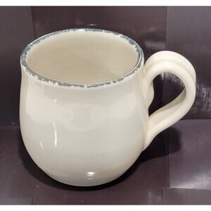Vintage ceramic mug glazed 16 oz coffee tea pottery